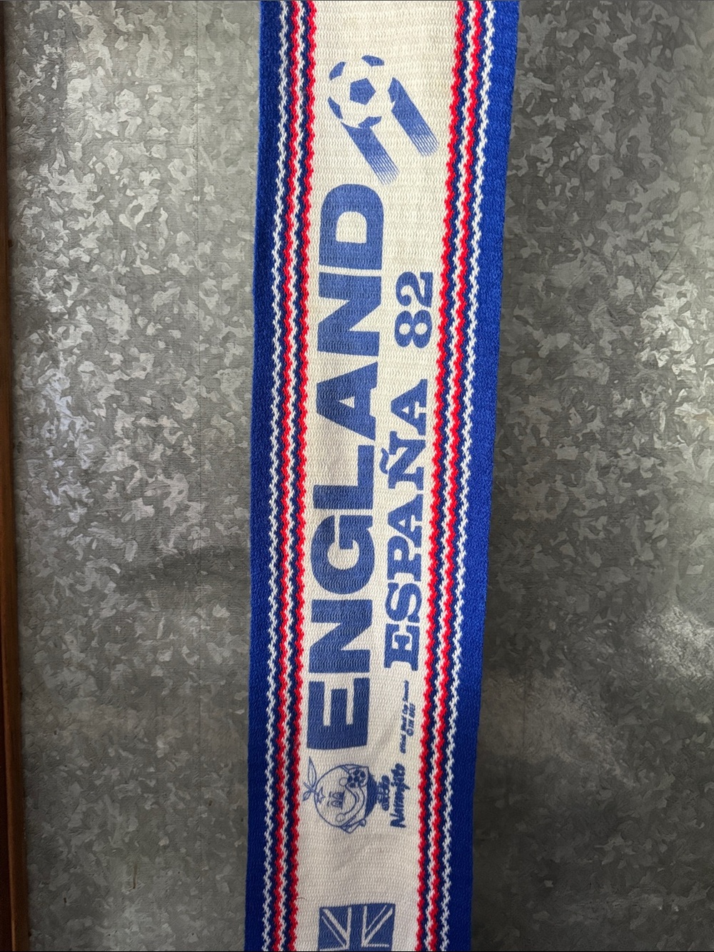 England España 82 Blue and White Fan Scarf